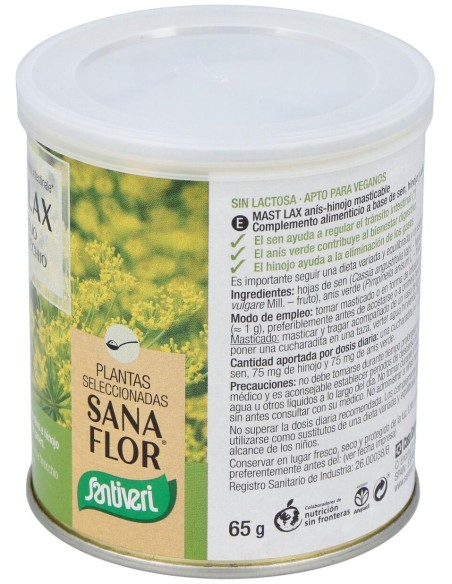 Santiveri Sanaflor Bote Mast-Lax Gases 65Gr