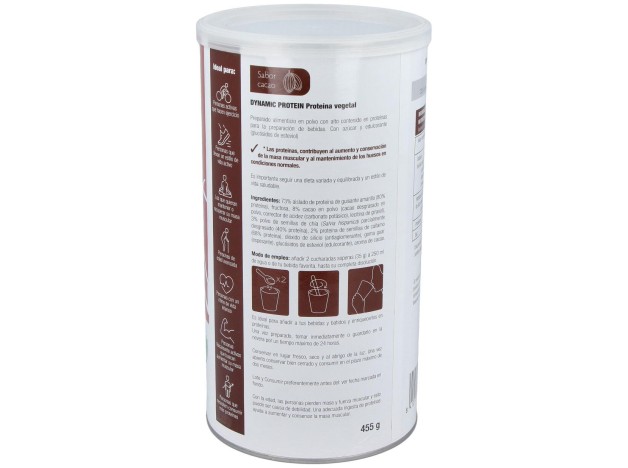 Dynamic Proteina Vegetal Cacao 455Gr.