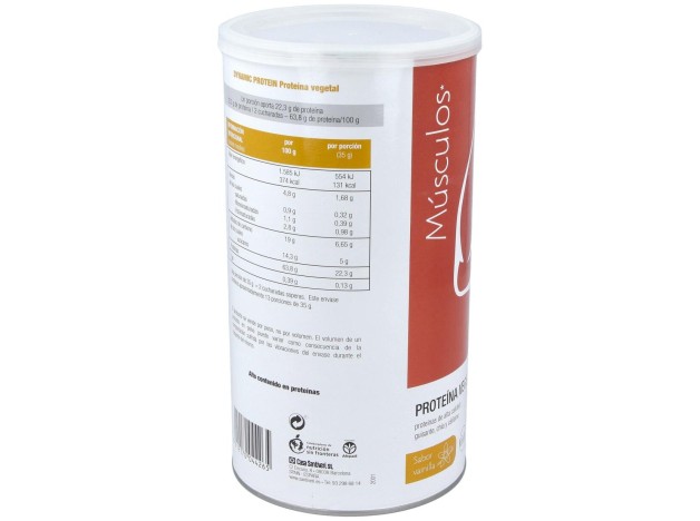 Dynamic Proteina Vegetal Vainilla 455Gr.