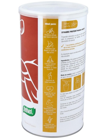Dynamic Proteina Vegetal Vainilla 455Gr.