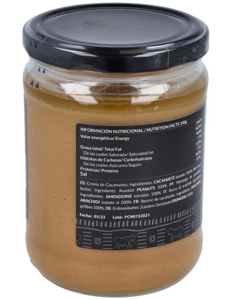 Paleobull Crema 100% Natural Cacahuete 500G