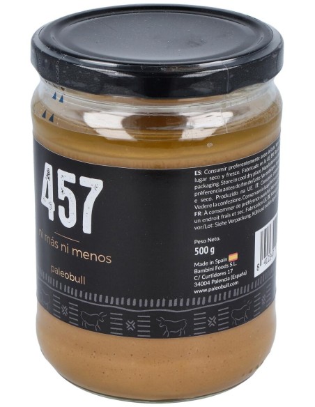 Paleobull Crema 100% Natural Cacahuete 500G