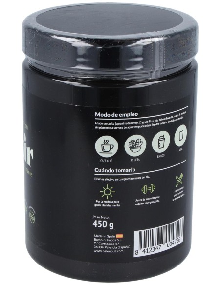 Paleobull Elixir Colageno+Aceitetcm Chocolat 450Gr