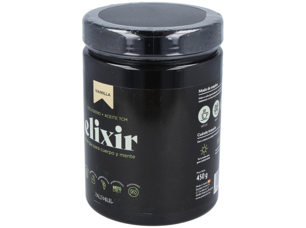 Paleobull Elixir Colageno+Aceitetcm Vainilla 450Gr