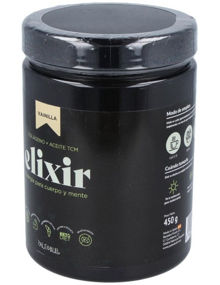 Paleobull Elixir Colageno+Aceitetcm Vainilla 450Gr