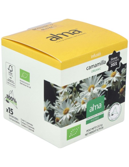 Manzanilla Infusion 15Piramides. Eco Vegan