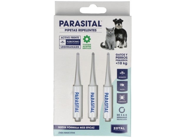 Parasital Pipeta Antiparasitario Perros Peq Y Gato