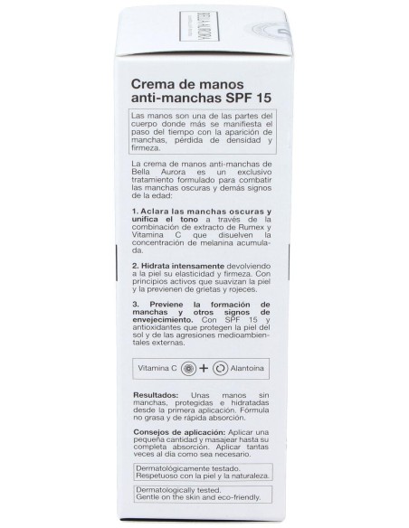 Bella Aurora Crema Manos Anti-Manchas Y Anti-Edad Spf15 75Ml