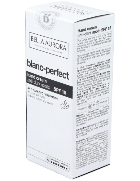 Bella Aurora Crema Manos Anti-Manchas Y Anti-Edad Spf15 75Ml