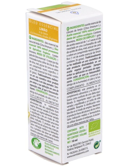 Esential Aroms Esencia Limon Bio 10Ml