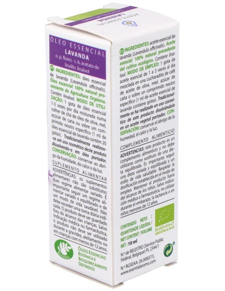 Esential'Arôms Aceite Esencial De Lavanda Bio 10Ml