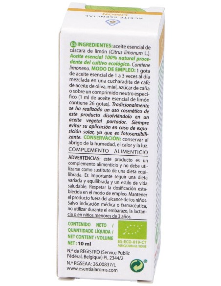 Esential Aroms Esencia Limon Bio 10Ml