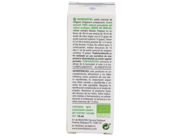 Esential'Aroms Aceite Esencial Orégano Bio 10 Ml