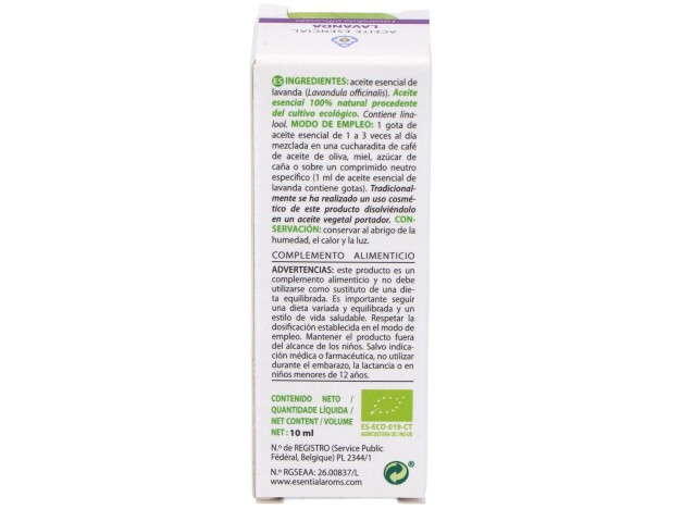 Esential'Arôms Aceite Esencial De Lavanda Bio 10Ml