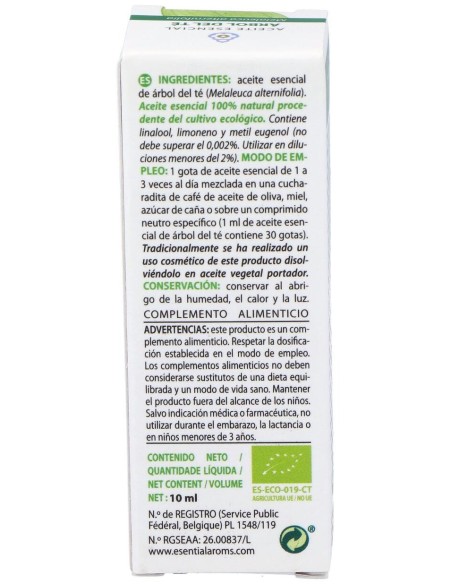 Esential Aroms Aceite Esencial Arbol De Té 10Ml