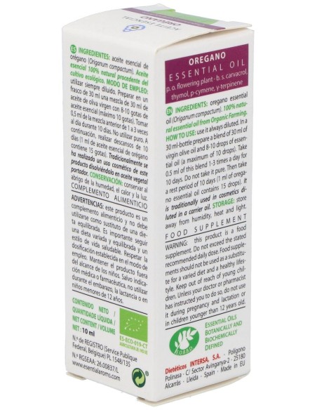Esential'Aroms Aceite Esencial Orégano Bio 10 Ml