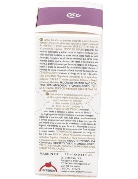 Intersa Esential Lubrica Intim 15Ml
