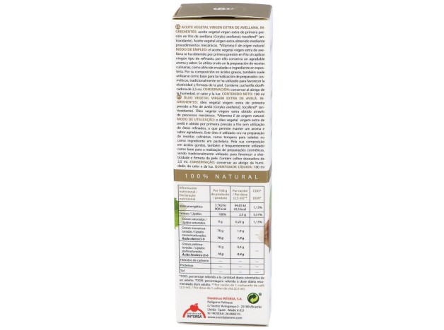 Esential Aroms Aceite Vegetal De Avellana 100Ml