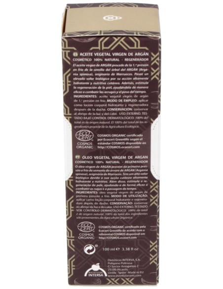 Intersa Aceite Argan Vegetal Bio 100Ml