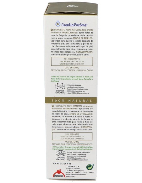 Esential Aroms Hidrolato Rosa Bulgaria 100Ml