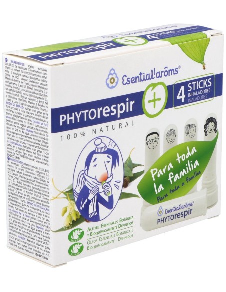 Phytorespir Frasco 30Ml. + 4 Sticks Inhaladores
