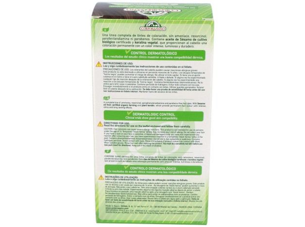 Corpore Sano Tinte Permanente Nº 4 Castaño140Ml