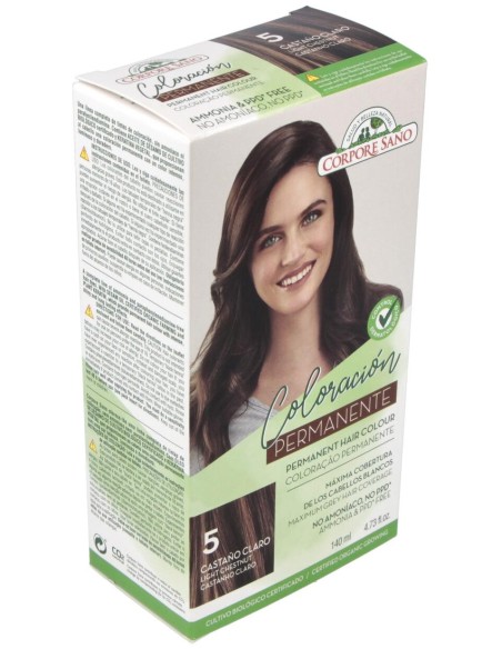 Corpore Sano Tinte Permanente Nº 5 Castaño Claro 140Ml