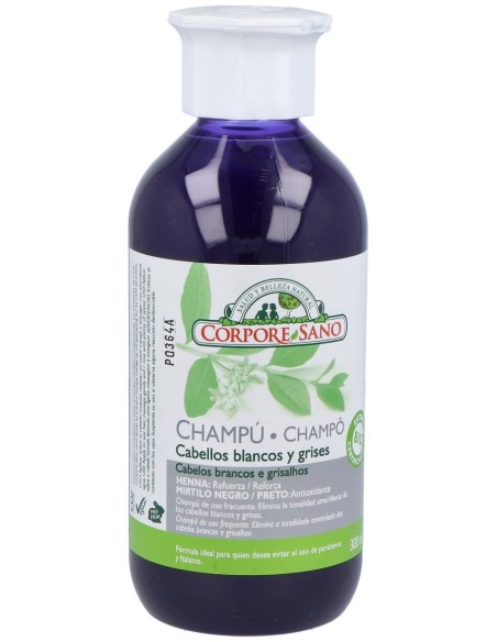 Corpore Sano Champú Henna Cabellos Blancos 300Ml
