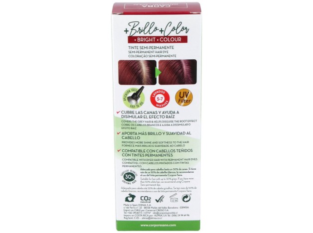 Corpore Sano Crema Colorante Cabello Caoba 80Ml