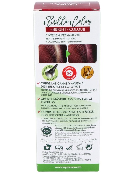 Corpore Sano Crema Colorante Cabello Caoba 80Ml