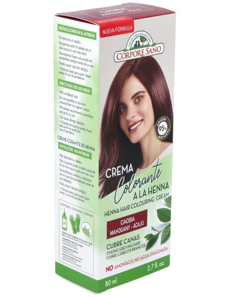 Corpore Sano Crema Colorante Cabello Caoba 80Ml