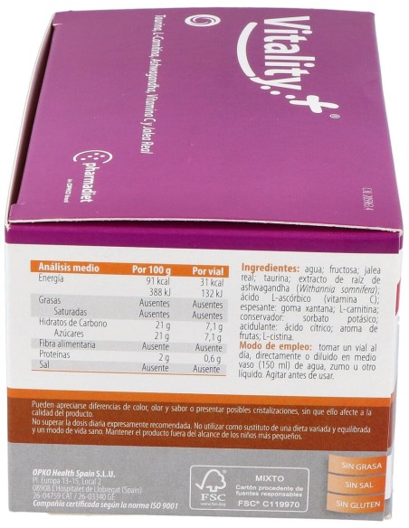 Vitality Plus 10 Viales