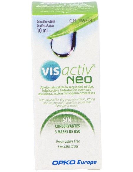 Vis Activ Neo Gotas Esteriles Gotas Oculares Humectantes 10 Ml