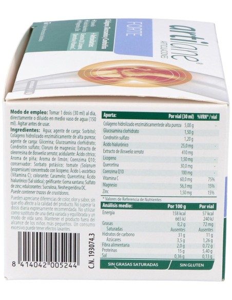 Artilane Forte 15 Viales Monodosis 30Ml