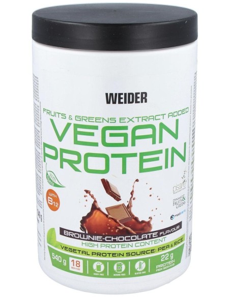Weider Suplemento Alimenticio Vegan Protein Chocolate 540G