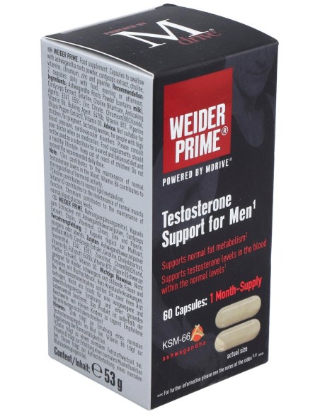 Weider Prime Testosterona Hombre 60Cap.