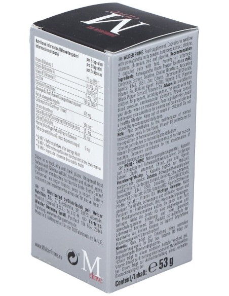Weider Prime Testosterona Hombre 60Cap.