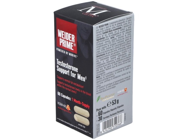 Weider Prime Testosterona Hombre 60Cap.