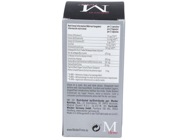 Weider Prime Testosterona Hombre 60Cap.