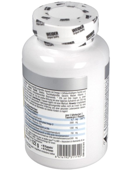 Weider Omega 3 90Softgels