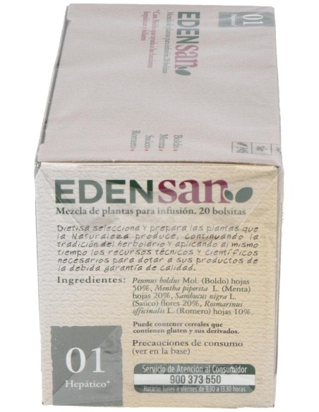 Edensan 01 Filtros Infusiones 20Uds