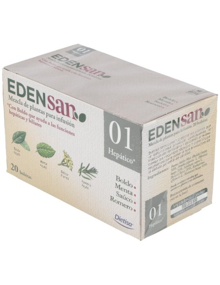 Edensan 01 Filtros Infusiones 20Uds