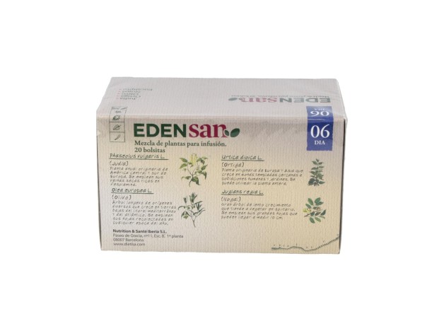 Edensan 06 Dia Filtro Infusiones 20Uds