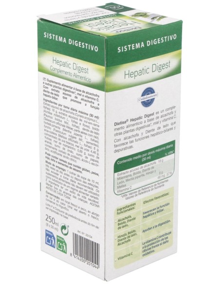 Hepatico Digestivo (Tonic Diet) 250Ml.