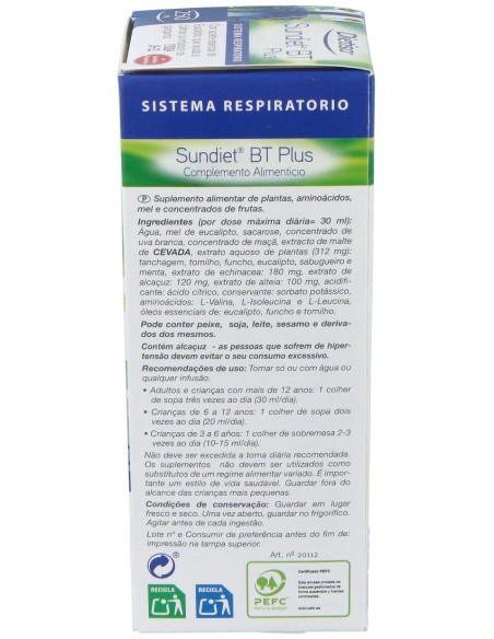 Sundiet Bt Plus Bronquios 250Ml.