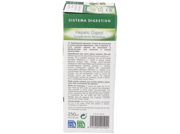 Hepatico Digestivo (Tonic Diet) 250Ml.