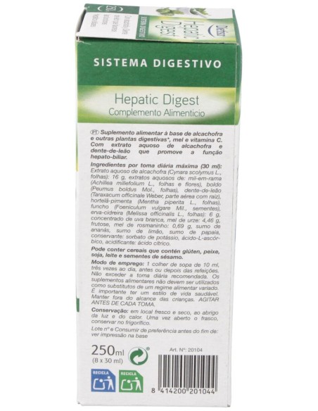 Hepatico Digestivo (Tonic Diet) 250Ml.