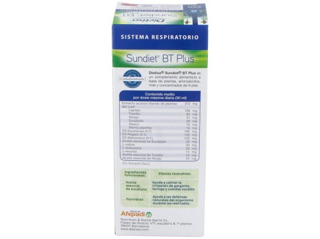 Sundiet Bt Plus Bronquios 250Ml.