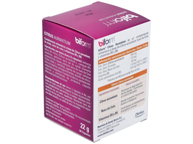 Biform Citrus Aurantium Quemagrasas 60Cáps