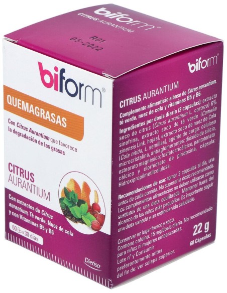 Biform Citrus Aurantium Quemagrasas 60Cáps